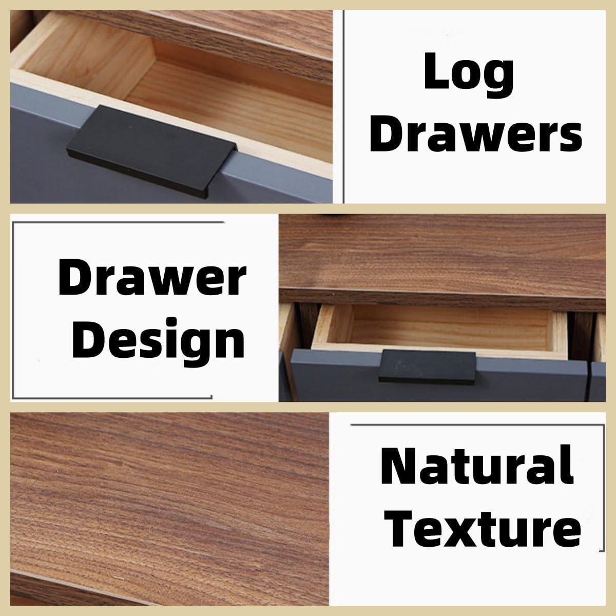 Wood Wall‑Mounted Floating Makeup Vanity Desk