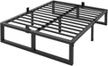 Heavy‑Duty Queen Metal Platform Bed Frame