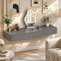 Modern Wall‑Mounted Floating Makeup Vanity Desk