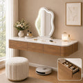 Wall‑Mounted Floating Makeup Vanity Desk