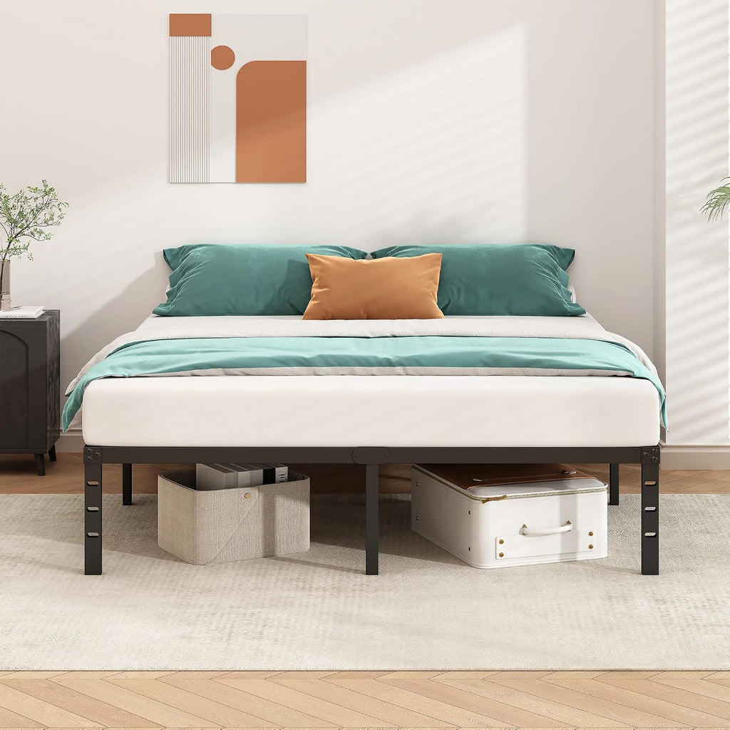 Black Twin‑Size Metal Platform Bed Frame