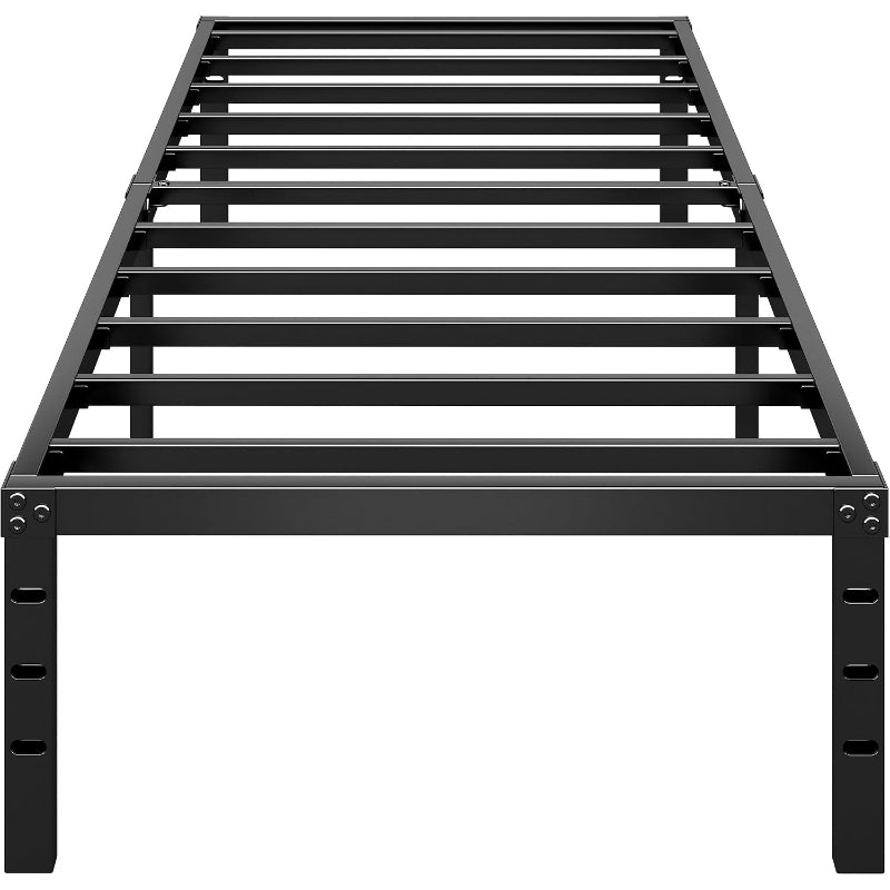 Black Twin‑Size Metal Platform Bed Frame